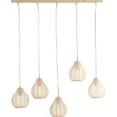 Light & Living Crème hanglamp Elati 5-lichts 100cm