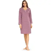 Comtessa Nachthemd 'Grape Bellevue' - Lange Mouw - Maat 44