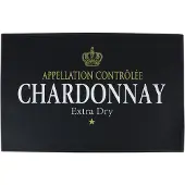 Mars & More deurmat wijn chardonnay zwart 75x50cm