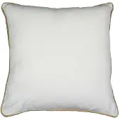 Mars & More kussen wit met jute bies 45x45cm*