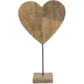 Mars & More staand hart mango hout 60cm