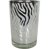 Mars & More windlicht zilver abstract large 18cm*