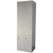 Ivol Lockerkast Grijs - 60x185 cm - 4 lockers