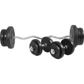 Gorilla Sports Curlset 70 kg Kunststof