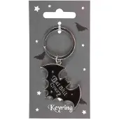 Something Different - Bat Shit Crazy Keyring Sleutelhanger - Zwart