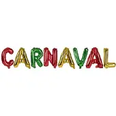 Partyxplosion Folieballon Carnaval Rood / Geel / Groen