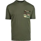 Fostex T-shirt camo pocket groen S