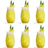 Cookinglife Cocktailglazen / Tiki Ananas Glazen - 400 ml - 6 stuks