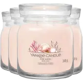 Yankee candle 4x Geurkaars Medium Jar Pink Sands 368 gr