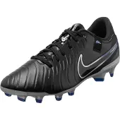 Nike Legend 10 Academy FG/MG Voetbalschoenen Senior Zwart - Zilver - Blauw 42 1/2