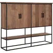 DTP Home Timeless wandkast teakhout 180x40x140cm