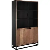 DTP Home Cosmo vitrinekast teakhout 120x45x215cm
