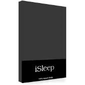 ISleep Kussenslopen Satijn Katoen - 2 Stuks - Antraciet