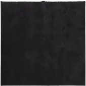 vidaXL Vloerkleed HUARTE laagpolig zacht wasbaar 120x120 cm zwart