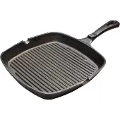 Cast iron Grillpan Zwart 23 X 23 X 3 Cm