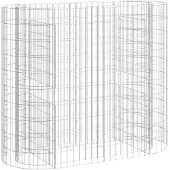 vidaXL Gabion plantenbak verhoogd 120x50x100 cm gegalvaniseerd ijzer