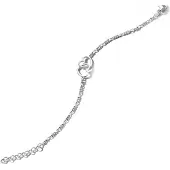 The Jewelry Collection Zilver Gerhodineerde Armband hartjes - valentijns cadeau voor haar
