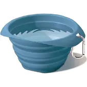 Kurgo Collaps A-Bowl - Opvouwbare Reisvoerbak - Hondenvoerbak - Blauw