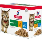Hill's Pet Nutrition Science Plan Kattenvoer Nat Kitten Kip & Zeevis 12 x 85 gr