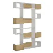 CALICOSY Rek 9 planken l120 cm niho
