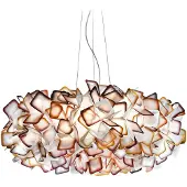 Slamp Hanglampe , Clizia, dimbare, Oranje, Woonkamer, Kunststof, Designer