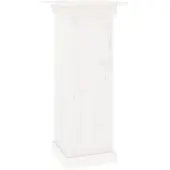 vidaXL Bloemenstandaard 40x40x90 cm massief grenenhout wit
