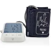 Nedis SmartLife Bloeddrukmeter | Arm | Bluetooth | LCD-Scherm | 22 - 42 cm | Aanduiding van stil houden / Detectie van onregelmatige hartslag / Detectie voor het dragen van armband | Wit
