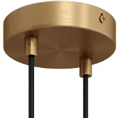 Creative Cables 2-gaats plafondrozet Brushed Bronze
