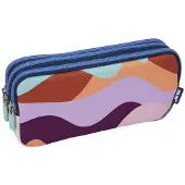 Milan 3 Zip Pencil Case The Fun Series Veelkleurig Man