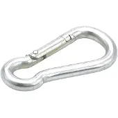 Talamex Karabijnhaken met knik 60MM