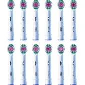 Oral-B 3D White Pro - Opzetborstels met CleanMaximiser Technologie - 12 Stuks - Brievenbusverpakking