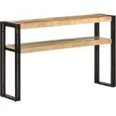vidaXL Wandtafel 120x30x75 cm ruw mangohout