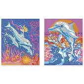 Janod Kit créatif Les Ateliers du Calme Peinture au Numéro Dauphins