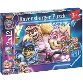 Ravensburger Pack 2 puzzles x 12 pièces Pat'Patrouille Film