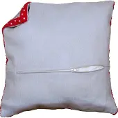 Vervaco - Kussenrug met rits - grijs - PN-0170420 - Borduren - Borduurpakket - Borduurpakket volwassenen - Borduurpakket kind