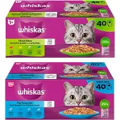 Whiskas weekbundel vlees + vis - natvoer - 6800g