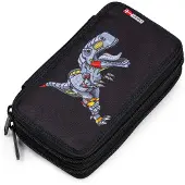 Jeva Etui m. Inhoud - Twozip - Dinosaurus Robot - - OneSize - Etuis