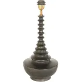 Anne Lighting tafellamp Bois - zwart - hout - 27 cm - E27 fitting - 3677ZW