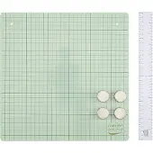 Vaessen creative Magnetische Werkmat - Mint - Metalen Knutselmat - 30,5 x 30,5 cm - Incl. 4 Magneten