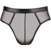 Svenjoyment Underwear Wetlook slip met open achterkant