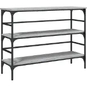 vidaXL Wandtafel 100x32x75 cm bewerkt hout grijs sonoma eikenkleurig