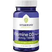 Vitakruid Vegan Vitamine D3 25 mcg / 1000 IE - 120pcs