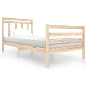 vidaXL Bedframe massief hout 100x200 cm