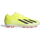Adidas X Crazyfast League Gras / Kunstgras Voetbalschoenen (MG) Felgeel Zwart Wit