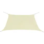 vidaXL Zonnescherm vierkant 3,6x3,6 m oxford stof crèmekleurig