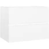 vidaXL Wastafelkast 60x38,5x45 cm bewerkt hout wit