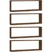 vidaXL Wandschappen kubus 4 st 80x15x26,5 cm hout bruin eikenkleur