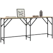 vidaXL Wandtafel 180x29x75 cm bewerkt hout sonoma eikenkleurig