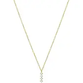 Lucardi Ketting 'Chic' goud / transparant