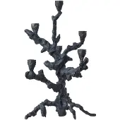 Pols Potten Apple Tree Kaarshouder 6 Armen Grafiet - Kandelaars Aluminium Graphite - 390-225-130
